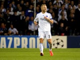 Lars Jacobsen of FC Copenhagen in action during the UEFA Champions League group stage match between FC Copenhagen and Juventus held on September 17, 2013
