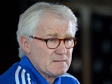 Denmark's football team manager Morten Olsen attends a press conference at Wembley Stadium in London on March 4, 2014