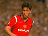 Norman Whiteside in action for Manchester United against Everton on May 18, 1985.
