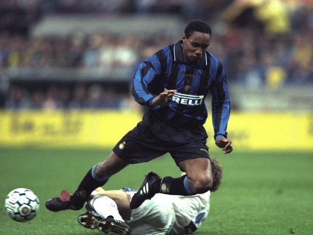 Paul Ince in action for Inter Milan on May 21, 1997.