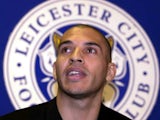 Stan Collymore is unveiled as a Leicester City player on February 10, 2000.