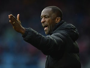 Chris Powell shouts out orders on the touchline during Charlton Athletic's match with Huddersfield Town on January 25, 2014.