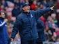 Tony Pulis manager of Crystal Palace points during the Barclays Premier League match between Sunderland and Crystal Palace at Stadium of Light on March 15, 2014
