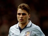 Georgi Kinkladze in action for Manchester City on April 11, 1996.