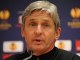 Jose Riga, then manager of Standard Liege, attends a press conference on March 07, 2012.