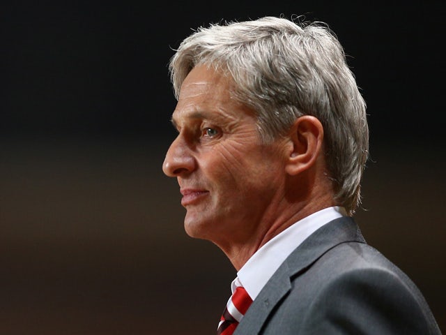 Manager Jose Riga of Charlton Athletic looks on during the Sky Bet Championship match between Charlton Athletic and Huddersfield Town at The Valley on March 12, 2014