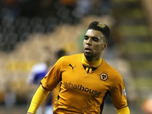 Scott Golbourne of Wolves looks on during the FA Cup First Round Replay match between Wolverhampton Wanderers and Oldham Athletic at Molineux on November 19, 2013