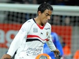 Nice's French midfielder Fabrice Abriel controls the ball during the French L1 football match Guingamp vs Nice on February 22, 2014 