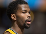 Aaron Brooks of the Denver Nuggets in action against the Brooklyn Nets at Pepsi Center on February 27, 2014