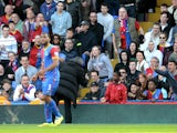 Jose Mourinho the Chelsea manager argues with a Crystal Palace ball boy during the Barclays Premier League match between Crystal Palace and Chelsea at Selhurst Park on March 29, 2014