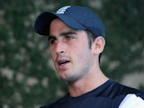 Craig Kieswetter of England speaks during a press conference at the team hotel on March 25, 2014
