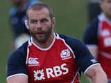 Geoff Cross in action during the Scotland training session at Crawford School on June 03, 2013