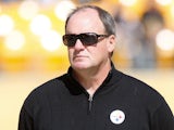 Director of football operations Kevin Colbert watches the Pittsburgh Steelers warm up prior to the game against the Seattle Seahawks on September 18, 2011