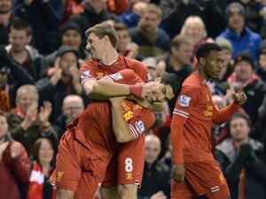 Gerrard gives Liverpool lead