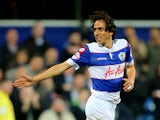Yossi Benayoun of Queens Park Rangers celebrates his goal during the Sky Bet Championship match between Queens Park Rangers and Wigan Athletic at Loftus Road on March 25, 2014