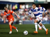 Ravel Morrison of QPR attacks during the Sky Bet Championship match between Queens Park Rangers and Blackpool at Loftus Road on March 29, 2014