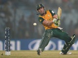 AB de Villiers of South Africa bats during the ICC World Twenty20 Bangladesh 2014 Group 1 match between England and South Africa at Zahur Ahmed Chowdhury Stadium on March 29, 2014