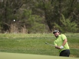 Steven Bowditch plays his shot on the 9th during Round Two of the Valero Texas Open at TPC San Antonio AT&T Oak Course on March 28, 2014