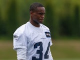 Cornerback Tharold Simon #34 of the Seattle Seahawks looks on during Rookie Camp at the Virginia Mason Athletic Center on May 11, 2013