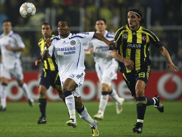 Florent Malouda in action for Chelsea against Fenerbahce on April 02, 2008.