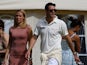 Kevin Pietersen with his wife Jessica Taylor during the Shane Warne's Australia vs Michael Vaughan's England T20 match at Circenster Cricket Club on June 9, 2013