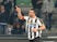 Antonio Di Natale of Udinese Calcio celebrates after scoring his opening goal during the Serie A match between Udinese Calcio and Calcio Catania at Stadio Friuli on March 31, 2014