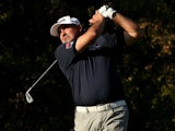Angel Cabrera in action on February 13, 2014.