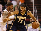 Chris Copeland #22 of the Indiana Pacers handles the ball against the Phoenix Suns during the NBA game at US Airways Center on January 22, 2014