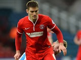 Charlton's Dorian Dervite in action against Huddersfield during their FA Cup match on January 25, 2014