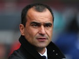 Roberto Martinez the manager of Everton looks on during the Barclays Premier League match between Sunderland and Everton at Stadium of Light on April 12, 2014