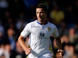 Adam Drury of Leeds during the npower Championship match between Leeds United and Nottingham Forest at Elland Road on September 22, 2012