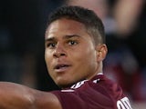 Quincy Amarikwa #12 of the Colorado Rapids celebrates his goal in the 89th minute against the Columbus Crew at Dick's Sporting Goods Park on March 10, 2012
