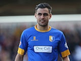 Mansfield's Ryan Tafazolli in action against Northampton during the League Two match on March 15, 2014
