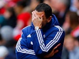 Sunderland manager Gus Poyet during the Barclays Premier League match between Sunderland and Everton at The Stadium of Light on April 12, 2014