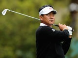 K.J. Choi in action on the 7th hole during day two of the RBC Heritage on April 18, 2014