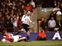 Manchester United's Ryan Giggs scores against Arsenal at Villa Park on April 14, 1999.