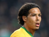 Virgil van Dijk of Celtic FC in action during the UEFA Champion League group stage match between AFC Ajax and Celtic FC held on November 6, 2013