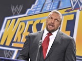 Triple H attends a press conference to announce a major international event at MetLife Stadium on February 16, 2012