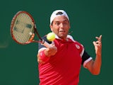 Albert Montanes of Spain in action against Novak Djokovic of Serbia during day three of the ATP Monte Carlo Rolex Masters Tennis at Monte-Carlo Sporting Club on April 15, 2014