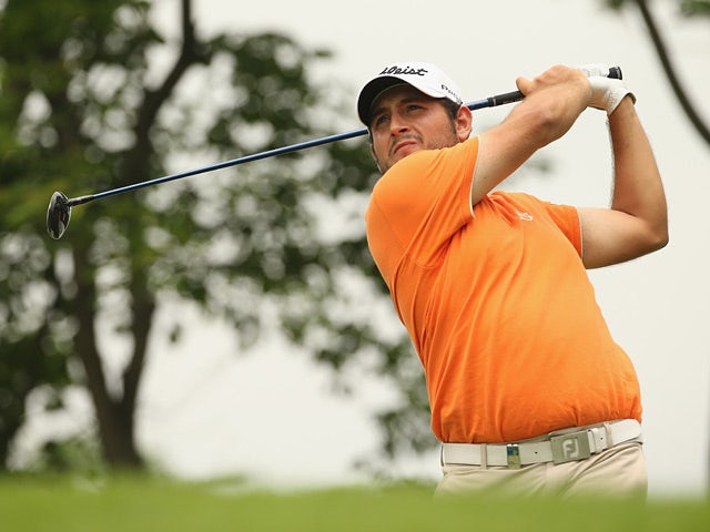 Alexander Levy in action during round two of the 2014 Volvo China Open on April 25, 2014