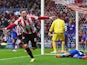 Sunderland striker Connor Wickham celebrates after putting the Black Cats ahead against Cardiff City in the Premier League on April 27, 2014