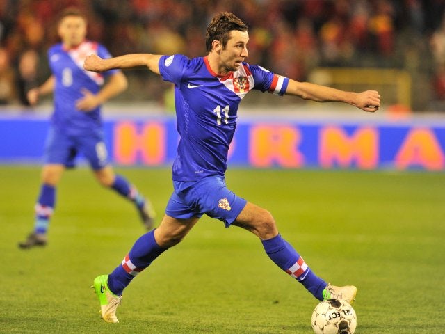 Full-back Darijo Srna in action for Croatia on September 11, 2012.