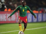 Former Chelsea midfielder Geremi playing for Cameroon at the World Cup on June 19, 2010.