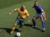 Mark Bresciano in action for Australia against Italy on June 26, 2006.