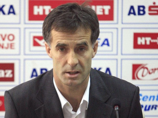 Meho Kodro attends a press conference after being named the new head coach of Bosnia on January 07, 2008.