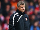 Cardiff manager Ole Gunnar Solskjaer on the touchline during the Premier League match against Sunderland on April 27, 2014