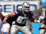 Phil Costa #67 of the Dallas Cowboys against Carolina Panthers during their game on October 21, 2012