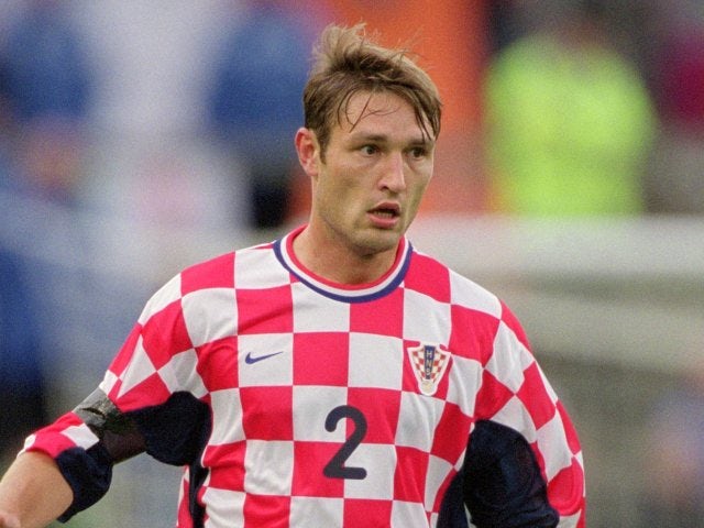 Defender Robert Kovac in action for Croatia on August 15, 2001.