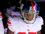 New York Giants' Will Hill walks out of the tunnel before the game against the San Diego Chargers on December 8, 2013
