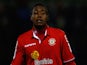 Chuks Aneke of Crewe in action during the Johnstone's Paint Trophy Northern Section Final Second Leg match against Coventry City on February 20, 2013